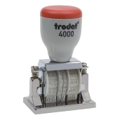 *** DISCONTINUED. Replaced by the 2910P0# line*** Trodat 4000-R Die Plate Dater