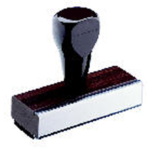 Rubber Stamp 1/4 x 2 Hand Stamp