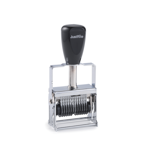 JustRite metal self-inking stamp SIN 0-12